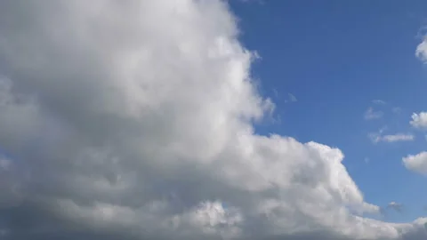 Time lapse video of changing cloudscape in 4K Stock Footage 139189735
