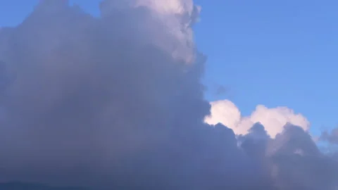 Time lapse video of changing cloudscape in 4K Stock Footage 141238315