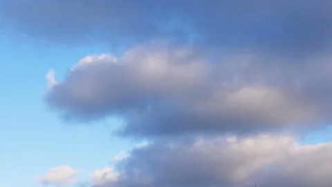 Time lapse video of changing cloudscape in 4K Stock Footage 148075289