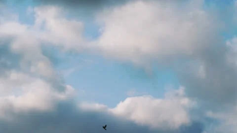 Time lapse video of changing cloudscape in 4K Stock Footage 148075668