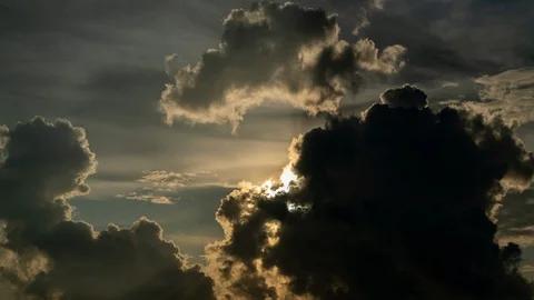 Time lapse Video of cloud moving on sky in sunset background in nature Stock-Footage 117612218