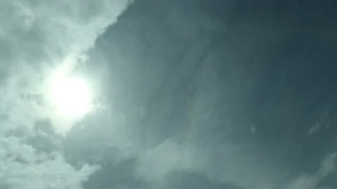 Time-Lapse Video Of Clouds And Sky With Sun Video stock 171273737