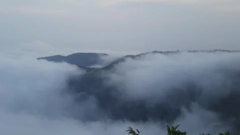 Time lapse video of clouds and mountain Stock Footage 272336387