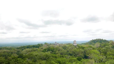Time Lapse Video of Clouds over the Tikals National Park Stock Footage 74905301