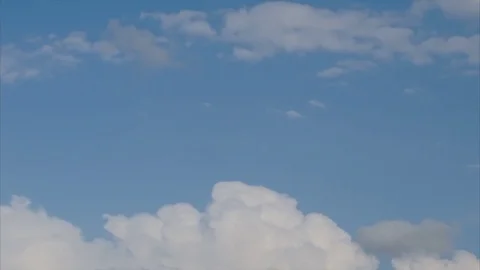 Time lapse video of clouds passing on a blue sky Stock Footage 82184298