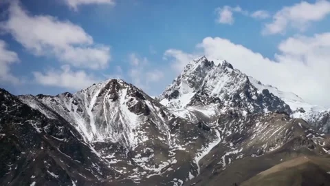 Time-lapse video of clouds on snow mountains in China Stock-Footage 235106441