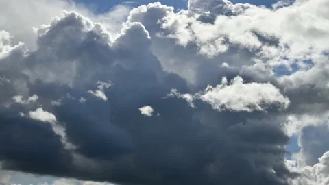 Time lapse video of dark moving clouds Stock Footage 204813354