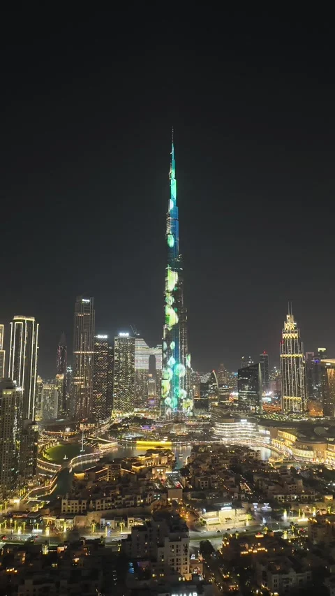 Time Lapse video of Dubai skyline taken on 22-May-2024 from Downtown Dubai, UAE. Stock Footage 338278870