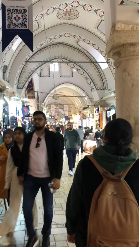 Time lapse video of egyptian bazaar in istanbul Stock Footage 228209206