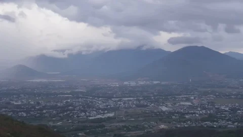 Time-lapse video of fast moving white and fluffy clouds Stock Footage 117436381
