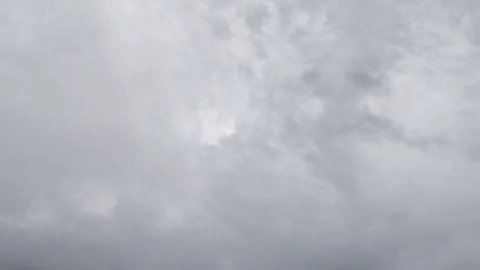A time-lapse video featuring a cloudy day dominated by gray clouds Stock Footage 304431696