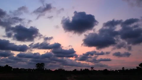 Time lapse video full HD abstract sunset Stock Footage 130582134