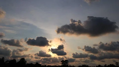 Time lapse video full HD abstract sunset Stock Footage 130582321