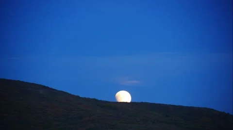 Time lapse video of a full moon during a lunar eclipse. Stock Footage 55495736