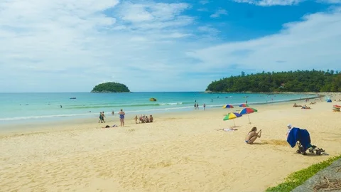 Time-lapse video from Karon beach in Phuket 스톡 동영상 122634827
