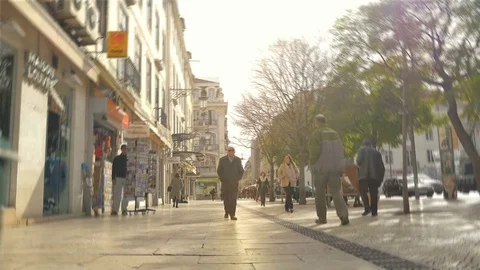 Time lapse video of Lisbon in 4K Stock Footage 75242660