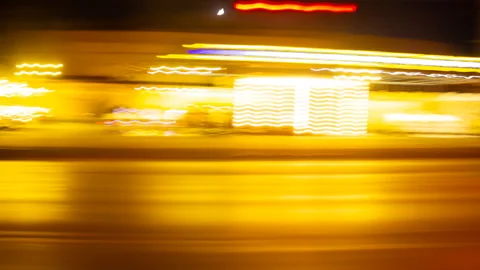 Time Lapse video with long exposure of moving cars Stock Footage 218307441