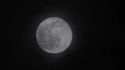 Time lapse video of the moon and clouds at night Stock Footage 304229562