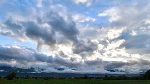 Time lapse video with moving clouds Stock Footage 162765728