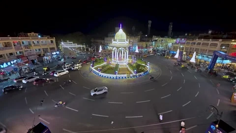 A Time Lapse video of the Mysore cityscape during Dussehra, India. Stock Footage 320654669