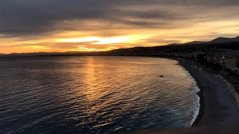 Time lapse video in Nice, southeast France Stock Footage
