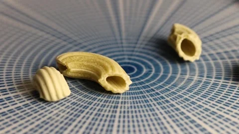 Time lapse video of Pasta Falling into plate Stock Footage 262732788