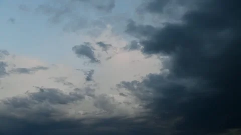 Time lapse video of rainy clouds Stock Footage 244000377