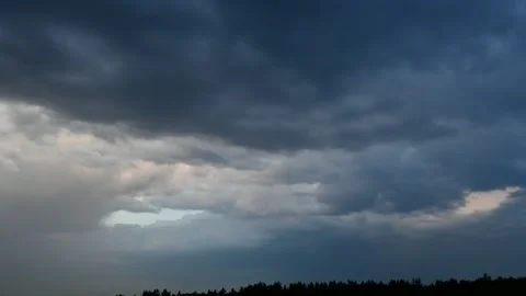 Time lapse video of rainy clouds Stock Footage 244000856