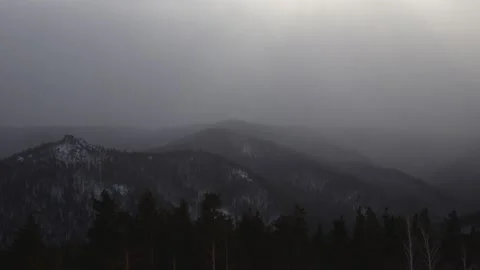 Time lapse Video rocks Winter and snow Stock Footage 181890635