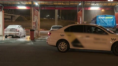 Time lapse video of self-service car wash Stock Footage 141048133