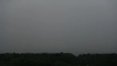 Time Lapse Video Showing Clouds and Weather Center City Philadelphia Stock Footage 95661456
