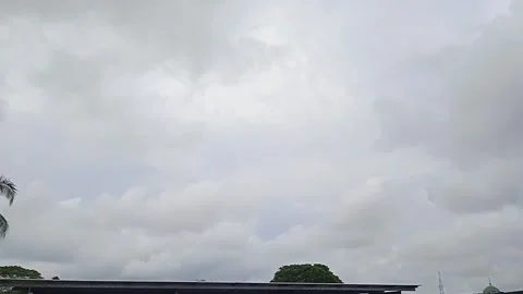 Time-Lapse Video of Storm Clouds Moving and Trees Swaying Stock Footage 307315761