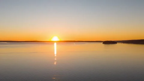 Time Lapse Video of a Summer Sunset in the Pacific Northwest Stock Footage 278843241