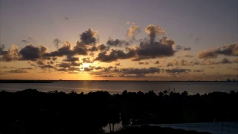 Time lapse video of sun setting on a summer day Stock Footage 82171696