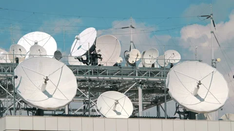 Time lapse video of television broadcasting station in 4K 스톡 동영상 158158529