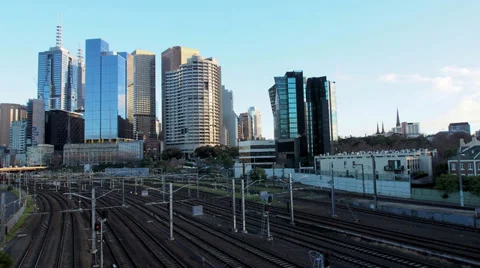 Time lapse video of trains Stock Footage 27680184