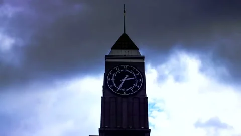 Time lapse Video video clock Tower Stock Footage 212820890
