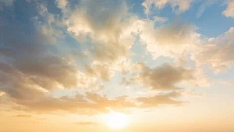 Time lapse video video Scene of Colorful sunset with Moving clouds background Stock Footage 105502287