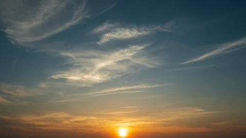 Time lapse video video Scene of Colorful sunset with Moving clouds background Stock Footage 105503745