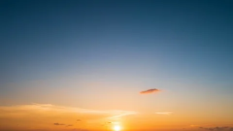 Time lapse video video Scene of Colorful sunset with Moving clouds background Stock Footage 106016707