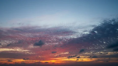 Time lapse video video Scene of Colorful sunset with Moving clouds background Stock Footage 110856487
