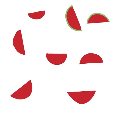 Time-lapse video of watermelon drawing in artwork. Stock Footage 204798972
