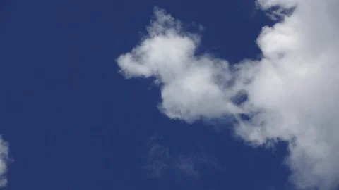 Time lapse Video of white cloud moving on blue sky in the afternoon. Stock-Footage 99210324