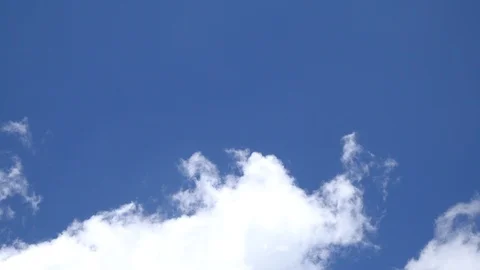 Time lapse Video of white cloud moving on blue sky in the afternoon. Stock-Footage 99210624