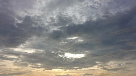 Time lapse Video of white cloud moving on sky in sunset Stock-Footage 100213651