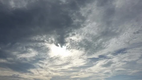 Time lapse Video of white cloud moving on sky in sunset Stock-Footage 100213675