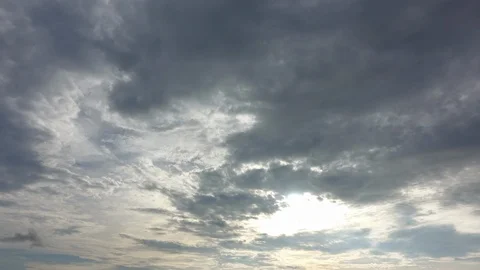 Time lapse Video of white cloud moving on sky in sunset Stock-Footage 100213682