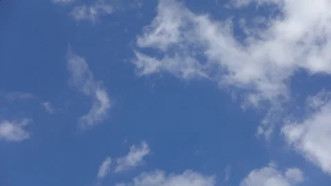 Time lapse Video of white cloud moving on blue sky in the afternoon. Stock-Footage 100499928