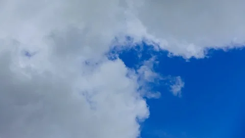 Time lapse Video of white cloud moving on blue sky in the afternoon. Stock-Footage 100500646