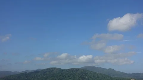 Time lapse Video of white cloud moving on blue sky in morning. Stock-Footage 101315447